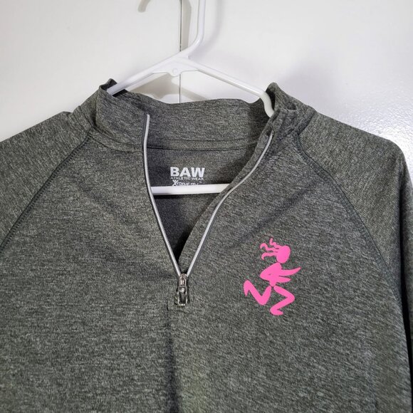 BAW Athletic Running 1/4 Zip Long Sleeve Shirt Top Women's SZ Small Gray XT425H - Picture 5 of 9